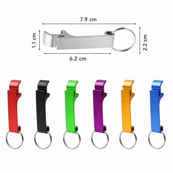 Aluminium fles- en bikopener