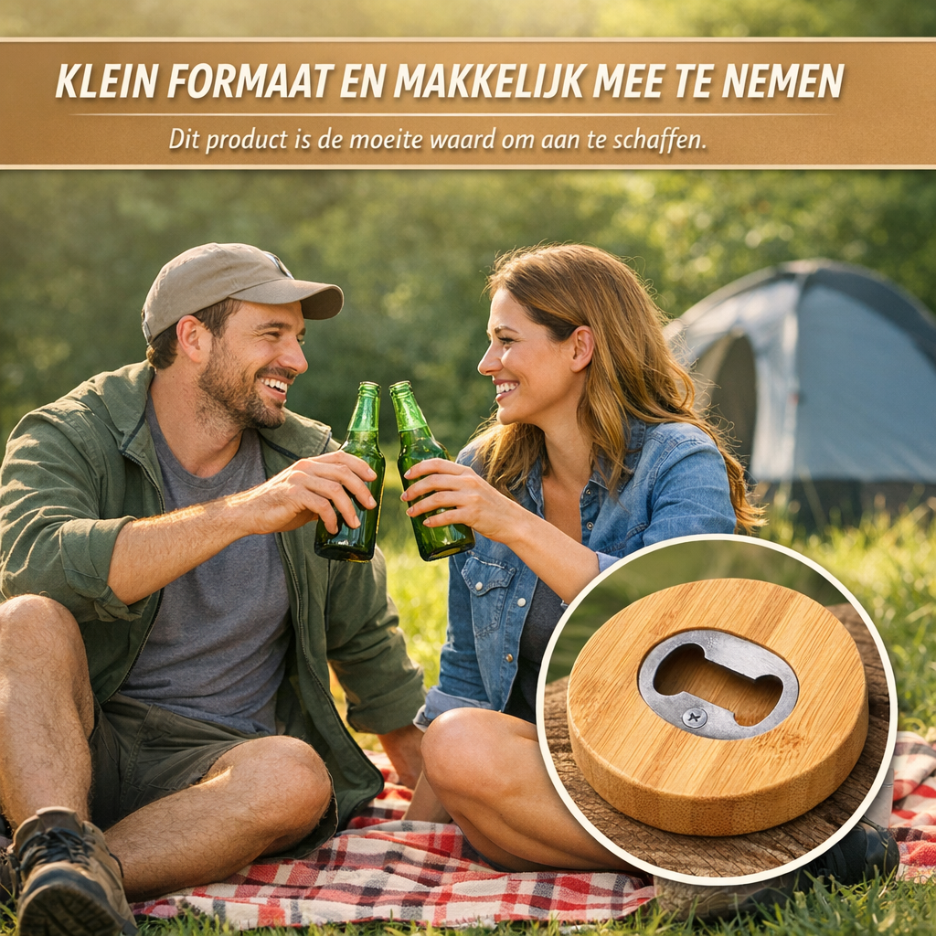 Onderzetter en flesopener