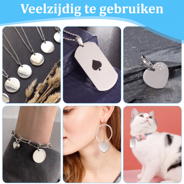 Naamplaatje voor de kat